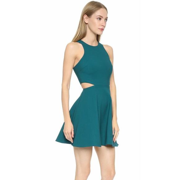 Elizabeth and James Prussian Blue Emorie Cut Out Fit & Flare Dress 6 NEW - Picture 2 of 10